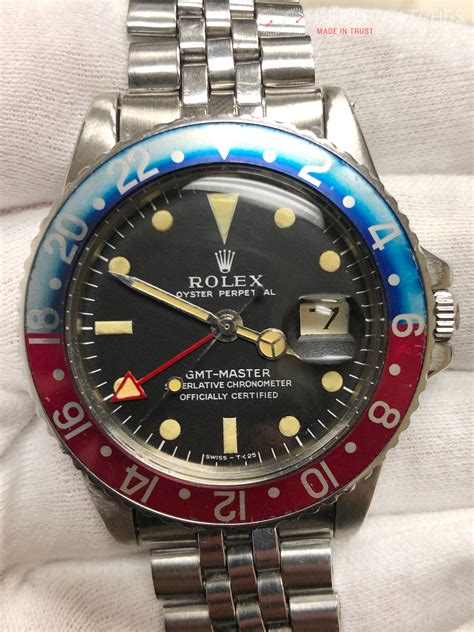 ebay rolex gmt master 1675|rolex gmt 1675 bezel.